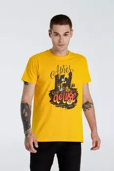 Футболка «После нас - хоть потоп», желтая, размер M