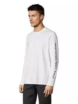 Футболка с длинным рукавом «Сегодня завтра», белая, размер M