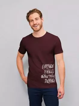 Футболка «Саперави», бордовая, размер M