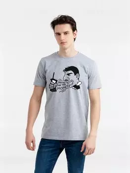 Футболка Show Me The Money, серый меланж, размер M