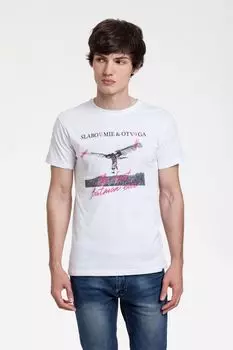 Футболка «Слабоумие и отвага», белая, размер XS