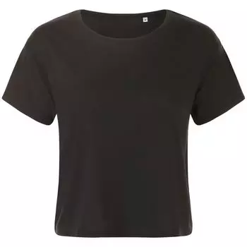 Футболка укороченная женская MAEVA черная, размер XL/XXL