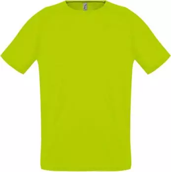 Футболка унисекс SPORTY 140 зеленый неон, размер M