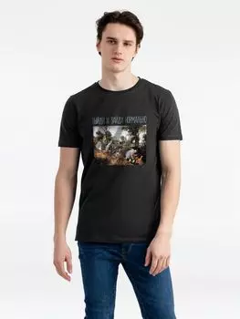 Футболка «Выйди и зайди нормально», черная, размер M