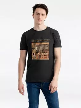 Футболка Who Is On Duty Today, черная, размер L