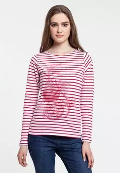 Футболка женская Grand Granat, белая с красным, размер XL