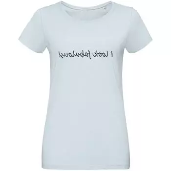 Футболка женская I Look Fabulous, голубая, размер L