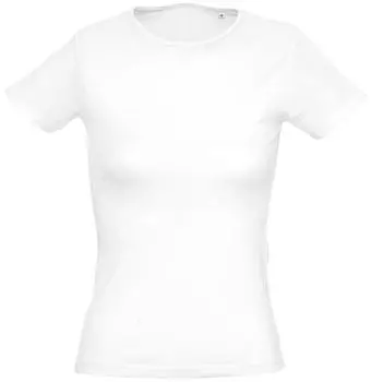 Футболка женская MIAMI 170 белая, размер L