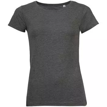 Футболка женская MIXED WOMEN темно-серый меланж, размер XL