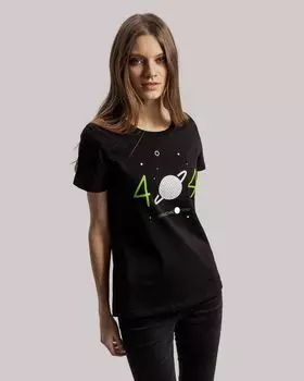 Футболка женская Nothing Found, черная, размер L