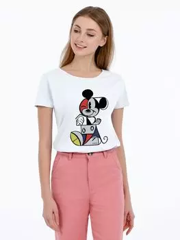 Футболка женская Picasso style, белая, размер XXL