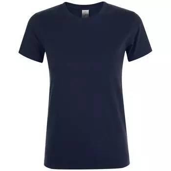 Футболка женская REGENT WOMEN, темно-синяя (navy), размер S