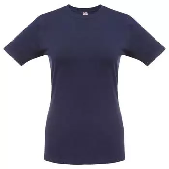 Футболка женская T-bolka Stretch Lady, кобальт (темно-синяя), размер XL
