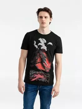 Футболка «Зов. Вулкан», черная, размер XXL