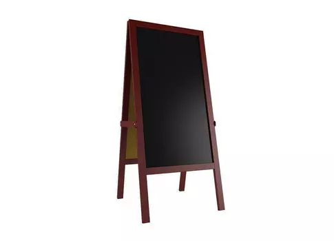 Меловой деревянный штендер_48х90 см