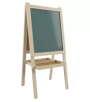 Меловой деревянный штендер_детский 56x67 см