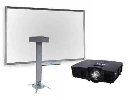 Интерактивная доска SMART Board SB680 с ключом активации SMART Notebook, с мультимедийным проектором SMART V10 и креплением Digis DSM-14Kw