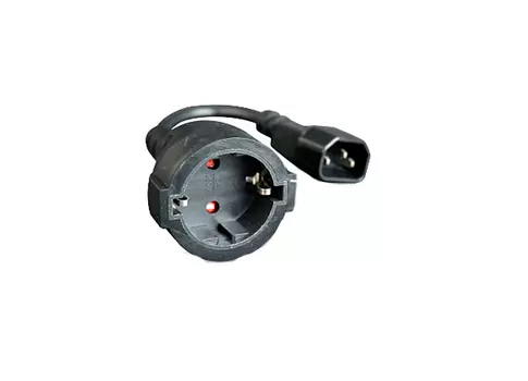 Кабель сетевой (Schuko - C14) AAC10-EU-C14-0.15MM (длина 0.15 м, сечение жил 3х0.75 мм2)