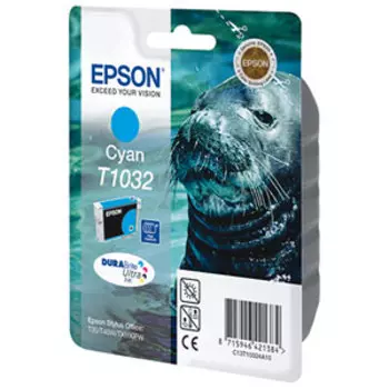 Картридж экстраповышенной емкости с голубыми чернилами Epson T1032 (C13T10324A10)