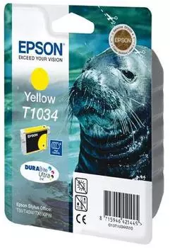 Картридж экстраповышенной емкости с желтыми чернилами Epson T1034 (C13T10344A10)