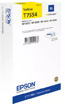 Картридж повышенной емкости с желтыми чернилами T7554 для WF-8090, 8590 (C13T755440)