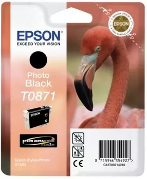 Картридж с черными фото чернилами Epson T0871 (C13T08714010)