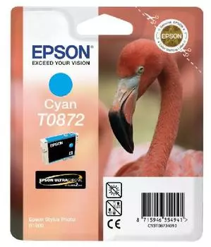 Картридж с голубыми чернилами Epson T0872 (C13T08724010)