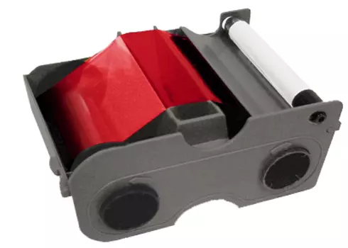 Картридж с лентой и чистящим валиком красная лента 45105