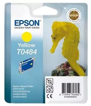 Картридж с желтыми чернилами Epson T0484 для R200, R300 (C13T04844010)