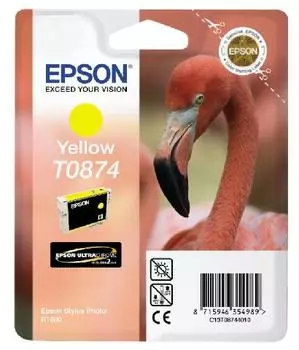 Картридж с желтыми чернилами Epson T0874 (C13T08744010)