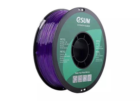 Катушка PETG-пластика 1.75 мм 1 кг, прозрачно-пурпурный