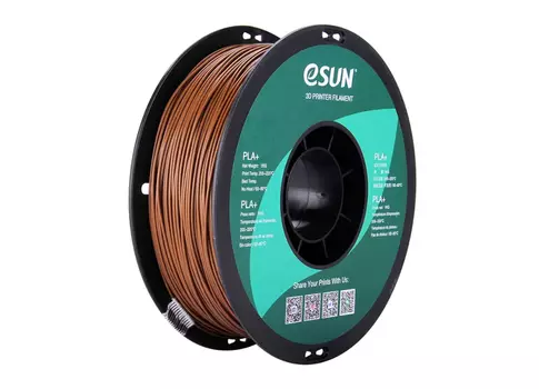 Катушка PLA+ пластика 1.75 мм 1 кг, коричневая