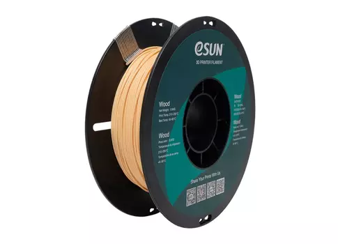 Катушка пластика Wood 1.75 мм 0.5 кг, натуральная