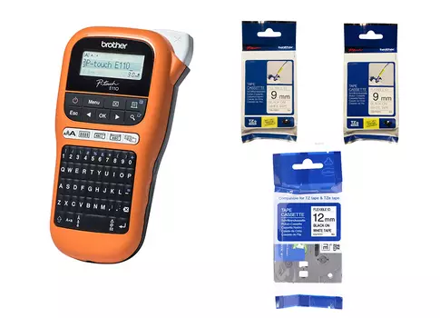 Комплект PTE110VP с лентами 4 х TZE231, 4 х TZE631, 2 х TZE221