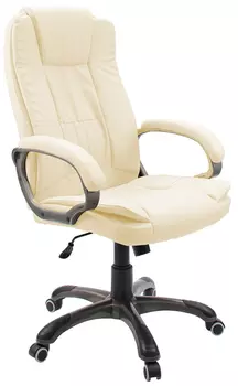 Кресло руководителя Гелеос Барон, кремовое