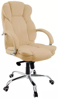 Кресло руководителя Гелеос Монарх, песочное