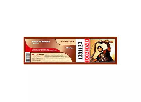Рулонная фотобумага_Fine Art Gallery Metallic Glossy 260 г/м2, 0.914x30 м, 50.8 мм (1201132)