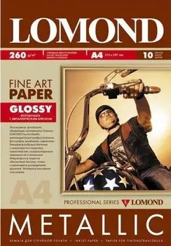 Lomond Metallic Глянцевая Fine Art Gallery, А4, 260 г/м2, 10 листов