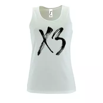 Майка женская «ХЗ», белая, размер S