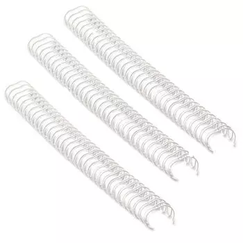 Металлические переплётные элементы , 1 пружина - 34 петли. Шаг 3:1, диаметр 6 мм, белые