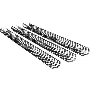 Металлические переплётные элементы , 1 пружина - 34 петли. Шаг 3:1, диаметр 6 мм, черные