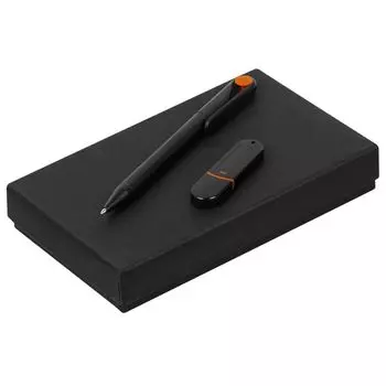 Набор YourDay Black, черно-оранжевый