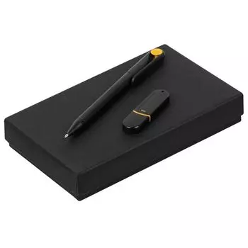 Набор YourDay Black, черно-желтый