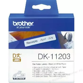 Наклейки для файлов Brother DK11203