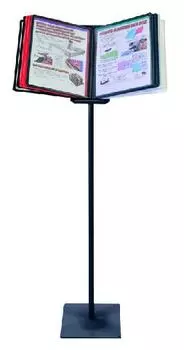 Напольная демо система Office Force, 10 панелей, поворотный механизм 90 град.