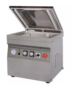 Настольная вакуум-упаковочная машина DZQ-400/2T (нерж., газ)