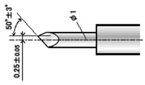 Нож ZEC-U1005 для резки стандартного винила (угол 50) для плоттеров