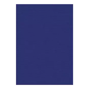 Обложка картонная Linen, Лен, A4, 250 г/м2, Синий, 100 шт