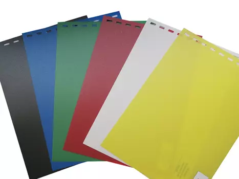 Обложки пластиковые, Непрозрачные (ПП), A4, 0.40 мм, Синий, 50 шт