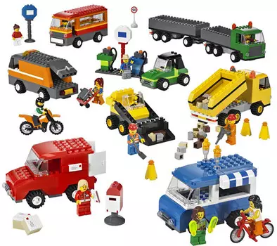 Общественный и муниципальный транспорт Lego